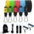 Bodylastics Patented Basic Series Resistance Band Set – Resistance Bands with Snap Reduction Tech, 2 Handles, 2 Ankle Straps, 1 Door Anchor & 1 Carry Bag