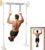 Doorway Pull Up Bar for Door Frame 450 LBS Heavy Duty No Drill Pullup Bar with Free Gym Rings Reinforced Safe Stability Upper Body Workout Bar for Home Fitness