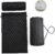 Acupressure Mat and Pillow Set for Back/Neck Pain Relief and Muscle Relaxation (Black/Black)