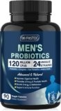DRFOSTER Probiotics for Men Digestive Health, 120 Billion CFU, 90 Capsules