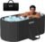 59”Portable insulated bathtub, Ice Bath Tub for Athletes, Inflation-free bathtub for shower, Ice Plunge Tub with Cover, Baths at Home & Outdoor