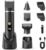 Beard Trimmer for Men, IPX7 Waterproof Body Hair Trimmer Electric Razor Shaver Body Grooming Kit Wet/Dry Use for Groin, Nose, Ear Hairs, Beard, Legs, Chest (Black)