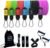 Bodylastics Patented Basic Series Resistance Band Set – Resistance Bands with Snap Reduction Tech, 2 Handles, 2 Ankle Straps, 1 Door Anchor & 1 Carry Bag