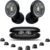 Ear Plugs for Sleeping Noise Cancelling, 50dB Reusable Silicone Earplugs for Side Sleepers, Hearing Protection Ear Plugs (Black)