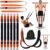 YYJO Heavy Duty Pull Up Assistance Bands, Dual Foot Pedals & Knee Pads, 6 Resistance Levels, Adjustable Length Portable Home Gym Bands