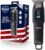 Barbasol T-Blade Trimmer, Rechargeable Hair and Beard Trimmer for Men, Dual Speed Hair Trimmer with 6 Clipper Guide Combs, LED Display, Clipper Oil, Brush, & Travel Bag