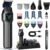Beard Trimmer for Men, Magnetic Snap-on Replacement Heads, Gray
