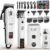 Hair Clippers for Men Rechargeable Cordless Beard Trimmer & Electric Shaver, Hair Cutting Kit with LCD Display Gift for Dad, Husband, Men