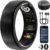 Smart Ring for Women Men, Sleep Tracker, 12 Sports Modes, Size 10 Black