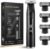 Men’s Electric Shaver, Single‑Blade Design Painless Beard & Body Trimmer Groomer, IPX7 Waterproof Dual‑Sided Blades, LED Display, USB‑C Fast Charging All‑in‑One Blade Shaving Kit,Black