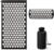 Lotus Acupressure Mat and Pillow Set for Relaxation, Muscle Comfort, Black