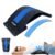 Back Stretcher, 3-Level Adjustable Lumbar Support with 84 Massage Points & 10 Magnetic Nodes, Spine Alignment & Posture Corrector, Tension Relief Stretching Device, NBR Pad,(Blue)