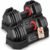 PIRIER Adjustable Dumbbell Set 50LB, 18-in-1 Free Weight Adjustable Dumbbells, One-Hand Twist Adjust, Space-Saving Design, Home Gym Strength Training Equipment for Men & Women