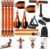 Pull Up Assistance Bands, 4 Heavy Duty Resistance Bands for Pull Ups 75-300lbs, Assisted Pull Up Bands Set with Handles Door Anchor Foot Ankle Straps, Workout Bands for Door Frame Pull Up Bar Home Gym