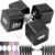 Adjustable Dumbbell Set 10LBS 20LBS 25LBS Dumbbells Set of 2 Hand Weights