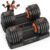 Adjustable Dumbbells Set of 2: Sportneer 5 in 1 Free Weights Dumbbells Set, Each 25 lbs Fast Adjust Weights with Anti-Slip Texture Handle for Men Women Home Gym Strength Training Equipment Pair
