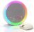 Alarm Clock for Heavy Sleepers, Loud Vibrating Alarm with Bed Shaker and 10-Color Night Light, 7 Sounds, USB Charging