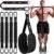 Pull Up Assistance Bands Set, Heavy Duty Adjustable Pull Up Assist Band with Feet Rest, Strength Training Bands for Home Gym Fitness, Pull-Up Bar, Calisthenics and Body Stretching