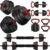 Adjustable Dumbbell Set, 20/33/45/70/90lbs Free Weight Set with Connector, 5-in-1 Dumbbell Set for Barbells, Kettlebells, Push up Stand, Weight Plate, Home Gym Suitable Men/Women