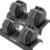 CAP ADJUSTABELL Adjustable Dumbbell Set, Premium Quick Select Adjustable Weights for Strength Training, Singles & Pairs, 25 LB & 55 LB, Hex Dumbbells, Multiple Handle Options