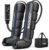 Sequential Leg Compression Massager for Circulation : Full Leg Air Compression Boots for Massage Therapy & Fatigue Relief – 9 Intensity, 6 Modes, 3 Timers for Athletes, Runners, Gym (Medium)