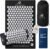 Acupressure Mat & Pillow Set 29″ Long, Hot/Cold Pack, Black