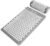 ProsourceFit Acupressure Mat and Pillow Set for Back/Neck Pain Relief and Muscle Relaxation, Grey