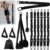 Pull-Up Assistance Bands Kit, 400lbs Heavy Pull-Up Bands Resistance Bands with Feet/Knee Rest, Adjustable Weight Bands for Body Exercise Strength Training